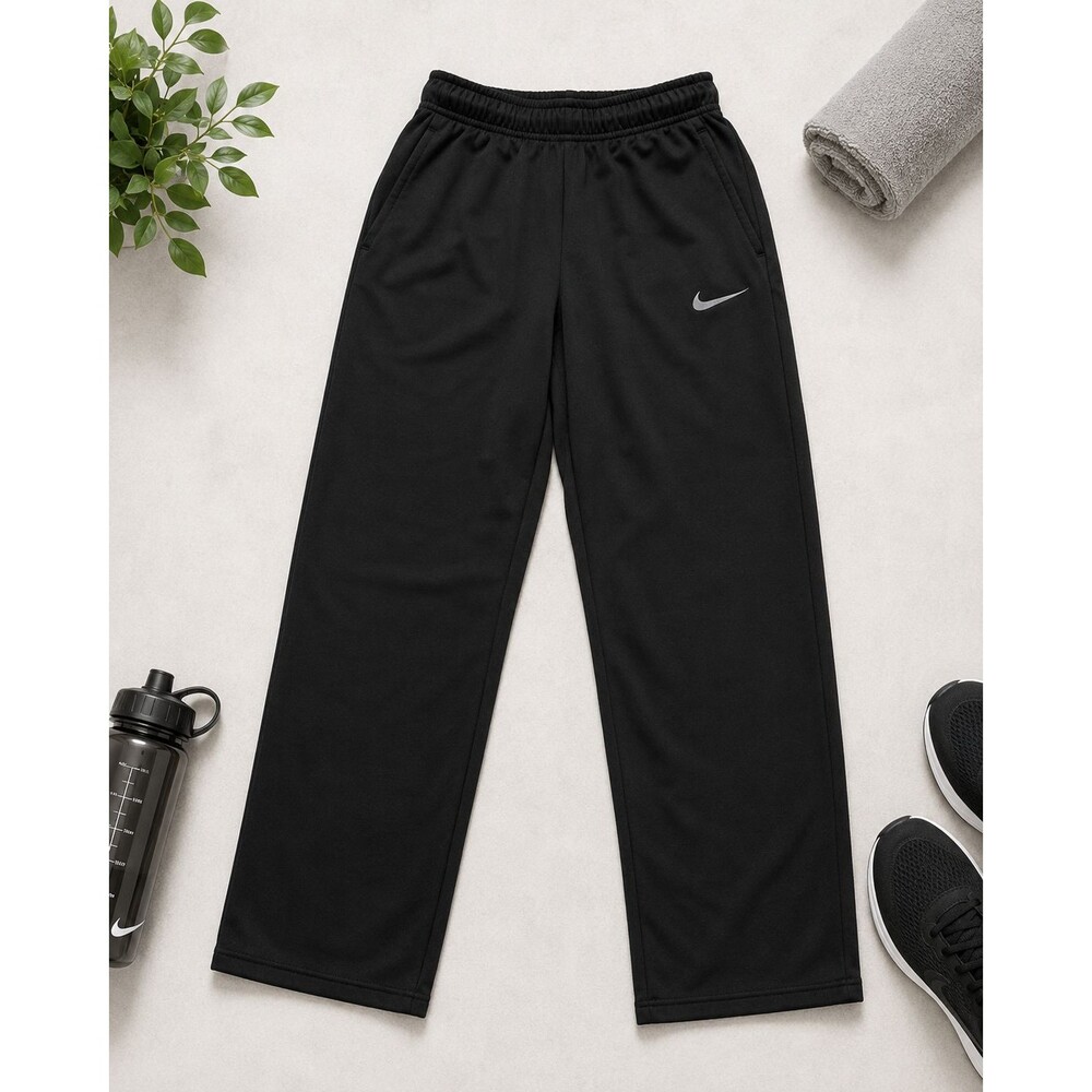 Nike Dri-FIT Black Straight Leg Athletic Training Pants Size M Polyester